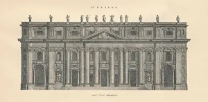 Johnston Prints: St Peters - east front elevation, 1889. Creator: W & AK Johnston