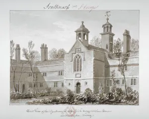 Fishmongers Company Prints: St Peters Hospital, Southwark, London, 1827. Artist: John Chessell Buckler
