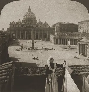 Vatican Prints: St. Peters and the Vatican, 1905. Creator: Works and Sun Sculpture Studios