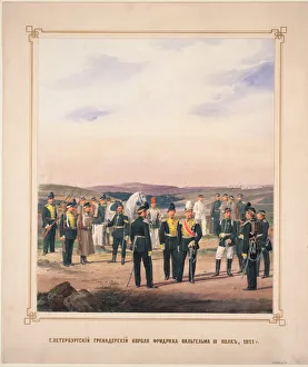 St. Petersburg Life-Guards Grenadier Regiment of King Frederick William III, 1871. Artist: Piratsky, Karl Karlovich (1813-1889)