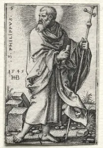 St. Philip, 1545-1546. Creator: Hans Sebald Beham (German, 1500-1550)