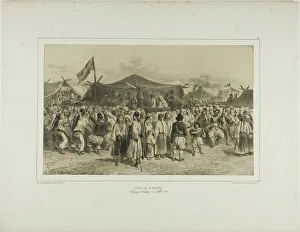 St. Pierre fair, Giourjevo, Wallachia, July 11, 1837, 1839. Creator: Auguste Raffet