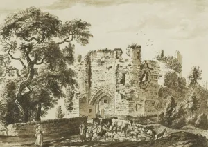 Sandby Paul Prints: St. Quintins Castle near Cowbridge in Glamorgan Shire, 1773-75. Creator: Paul Sandby