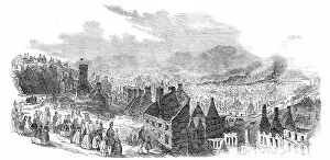 St. Rocks, Quebec, after the late fire - sketched by a correspondent, 1845