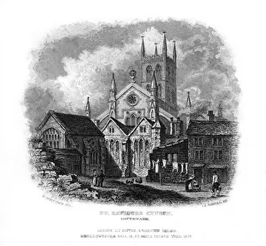 St Saviours Church, Southwark, London, 1829. Artist: J Rogers