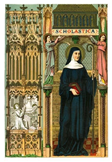 Images Dated 1st August 2007: St Scholastica, 1886