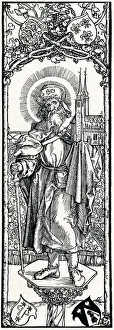 St Sebaldus on a Capital, (1906). Artist: Albrecht Durer