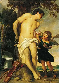 Wound Prints: St Sebastian, 1640. Creator: Gerard Seghers