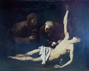 Wound Prints: St Sebastian Cured by St Irene, 1628. Creator: Jusepe de Ribera