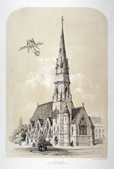 Finsbury Prints: St Silas Church, Penton Street, Finsbury, London, c1867