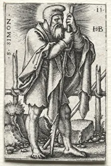 1500 1550 Prints: St. Simon, 1545-1546. Creator: Hans Sebald Beham (German, 1500-1550)