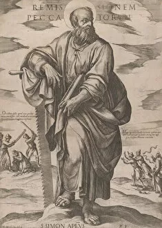 St. Simon, from Christ, Mary, and the Apostles, ca. 1590-ca. 1610