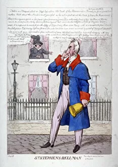 Sir Matthew Wood Collection: St Stephens Bell Man, 1820