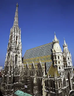 St Stephens Cathedral Prints: St Stephens Cathedral, (Stephansdom), Vienna, Austria