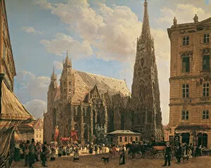 Vienna Gallery: St. Stephens Cathedral in Vienna, 1832