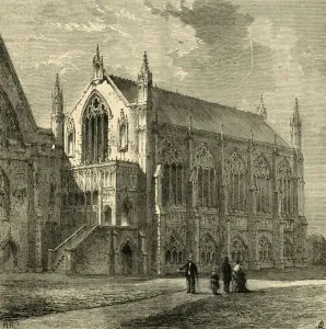 William Henry Prior Prints: St. Stephens Chapel, 1830, (1881). Creator: Unknown