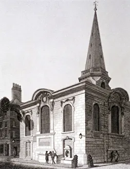 John Coney Prints: St Swithin London Stone, London, 1812. Artist: Joseph Skelton