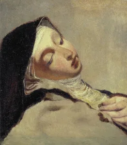 Ecstasy Prints: St Teresa in ecstasy, late 19th century. Creator: Ernst Josephson