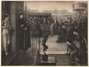 F Hollyer Prints: St Theophilus and the Angel, 1874-1951. Creator: Sir Edward Coley Burne-Jones