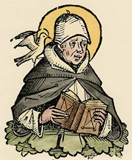 Dominican Prints: St Thomas Aquinas, 13th century Italian philosopher and theologian