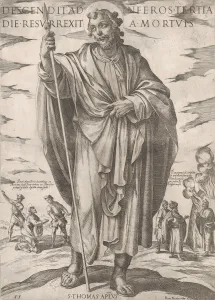 Aelst Nicolaus Van Collection: St. Thomas, from Christ, Mary and the Apostles, late 16th century
