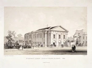 Non Conformist Prints: St Thomas Square chapel and schools, Hackney, London, 1841. Artist: F Ireland
