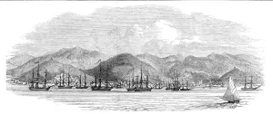 Virgin Islands Prints: St Thomass West Indies, from Weights Wharf, 1844. Creator: Unknown