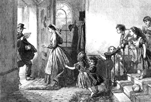 Front Door Prints: St. Valentine's Day, 1868. Creator: W Thomas