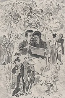 Harpers Weekly Prints: St. Valentines Day - The Old Story in All Lands (Harpers Weekly, Vol. XII)