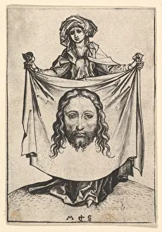 Imprint Prints: St. Veronica, ca. 1435-1491. Creator: Martin Schongauer