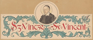 Ink On Cardboard Prints: St. Vincent, 1904. Creator: Mikolas Ales