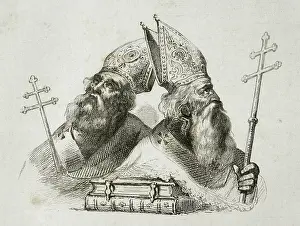 Eleventh Century Prints: St Vrtanes patriarch and St Narses Claiensis