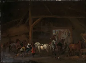 Philips Wouwerman Prints: A Stable, c.1665-1668. Creator: Philips Wouwerman