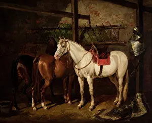 Anticipation Prints: In a Stable, c1868. Creator: Jozef Brodowski
