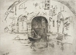 Whistler J Mcneill Prints: Stables, 1880. Creator: James Abbott McNeill Whistler