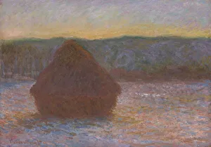 Stack of Wheat (Thaw, Sunset), 1890/91. Creator: Claude Monet Stack of Wheat (Thaw, Sunset), 1890/91. Creator: Claude Monet