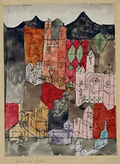 Dada Prints: Stadt der Kirchen (City of Churches), 1918. Creator: Klee, Paul (1879-1940)