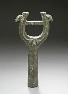 Late Period Prints: Staff Base, 712-332 B.C.. Creator: Unknown