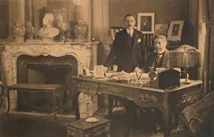 Legation Prints: Staff at the Cuban Embassy in Brussels, Belgium, 1927. Creator: Unknown