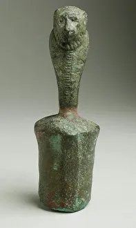 Headed Prints: Staff Finial with Lioness Headed Cobra