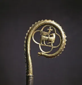 Burin Collection: Staff of gilded copper, work in pit, chiselling and at burin, from the Benedictine