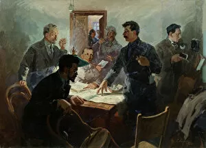 Communist Collection: The Staff of the October Revolution, 1934. Artist: Vasili Svarog