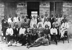 Printing House Prints: Staff of a West African Government Printing Department, 1909. Creator: Unknown
