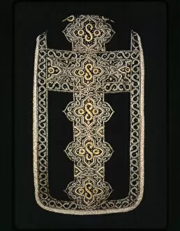 Images Dated 15th January 2022: The Stafford Chasuble, England, 1620 / 40 (appliqued late 17th century)