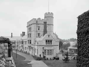 Campus Prints: Stafford Little Hall, Princeton University, N.J. between 1900 and 1906. Creator: Unknown