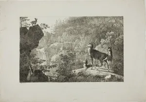 Cascade Prints: The Stag and the Chamois, n.d. Creator: Max Josef Wagenbauer