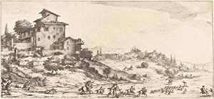 The Stag Hunt, probably c. 1630. Creator: Jacques Callot