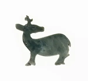 Stag Pendant, Western Zhou period, 11th/10th century B.C. Creator: Unknown Stag Pendant, Western Zhou period, 11th/10th century B.C. Creator: Unknown