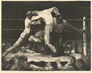 Boxing Gloves Gallery: A Stag at Sharkey s, 1917. Creator: George Wesley Bellows