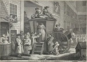 William Hogarth British Prints: The Stage Coach, 1747. Creator: William Hogarth (British, 1697-1764)